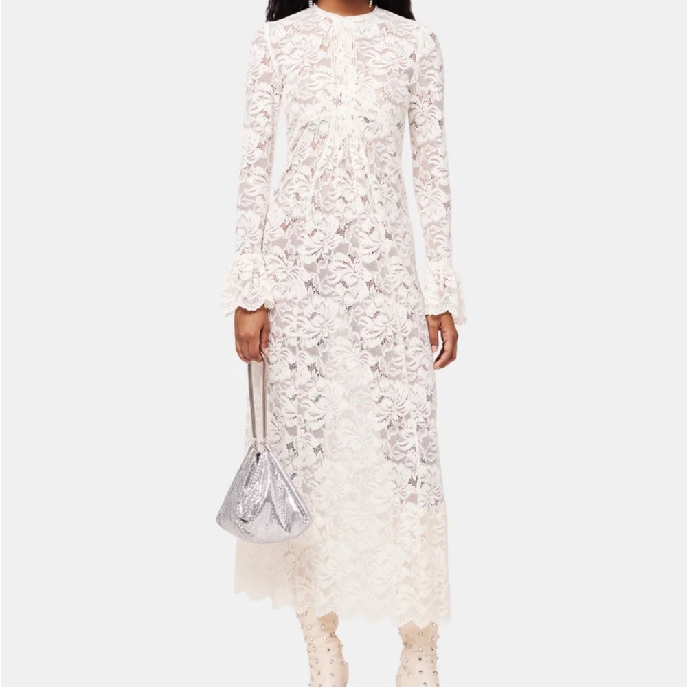 Rabanne White Lace Maxi Dress